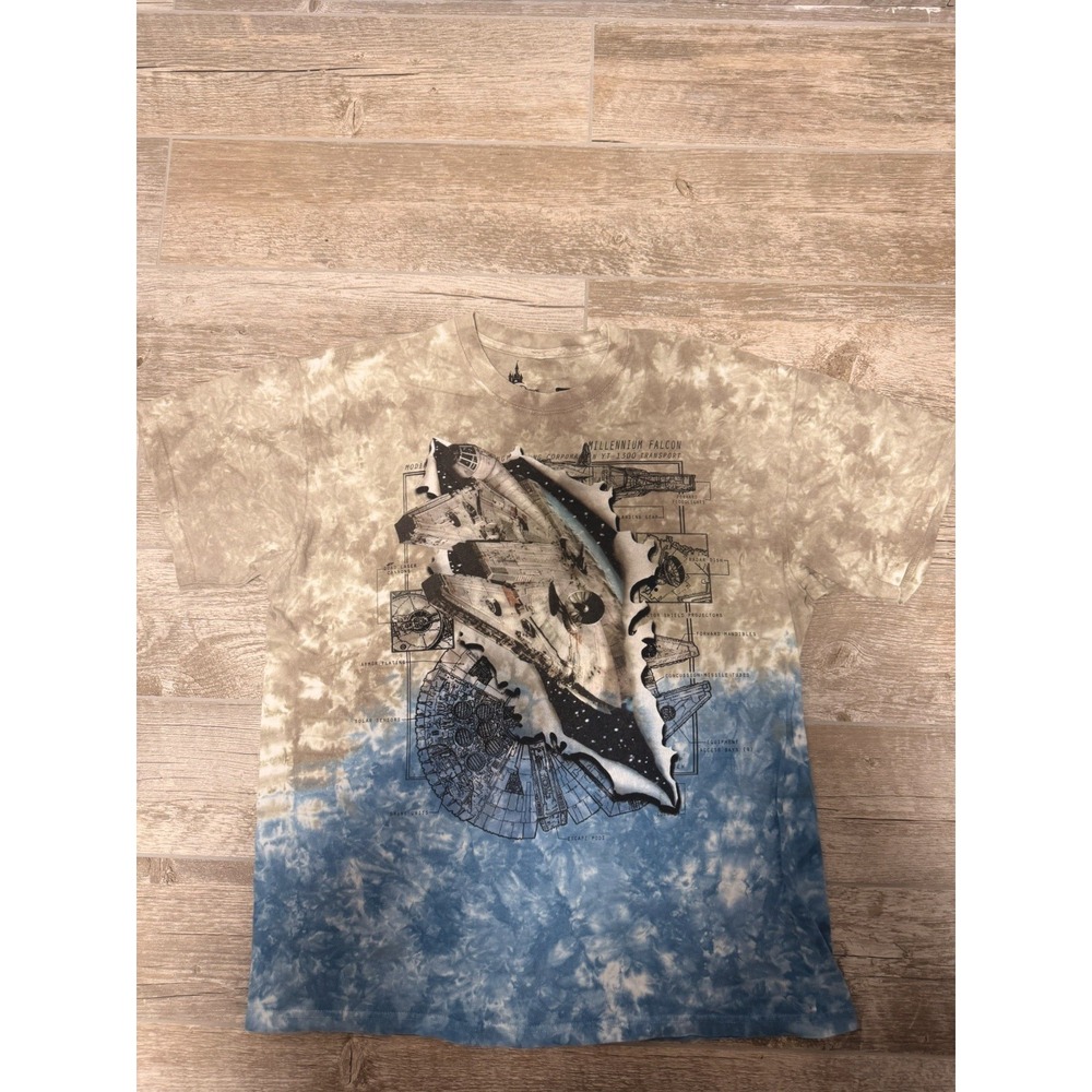 DISNEY PARKS‎ STAR WARS Millennium Falcon Tie-Dye T-Shirt, Size: Adult Large